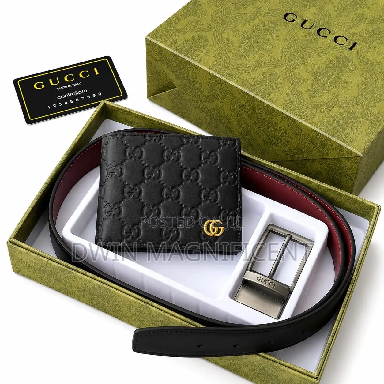 Special Gucci Wallet + Belt