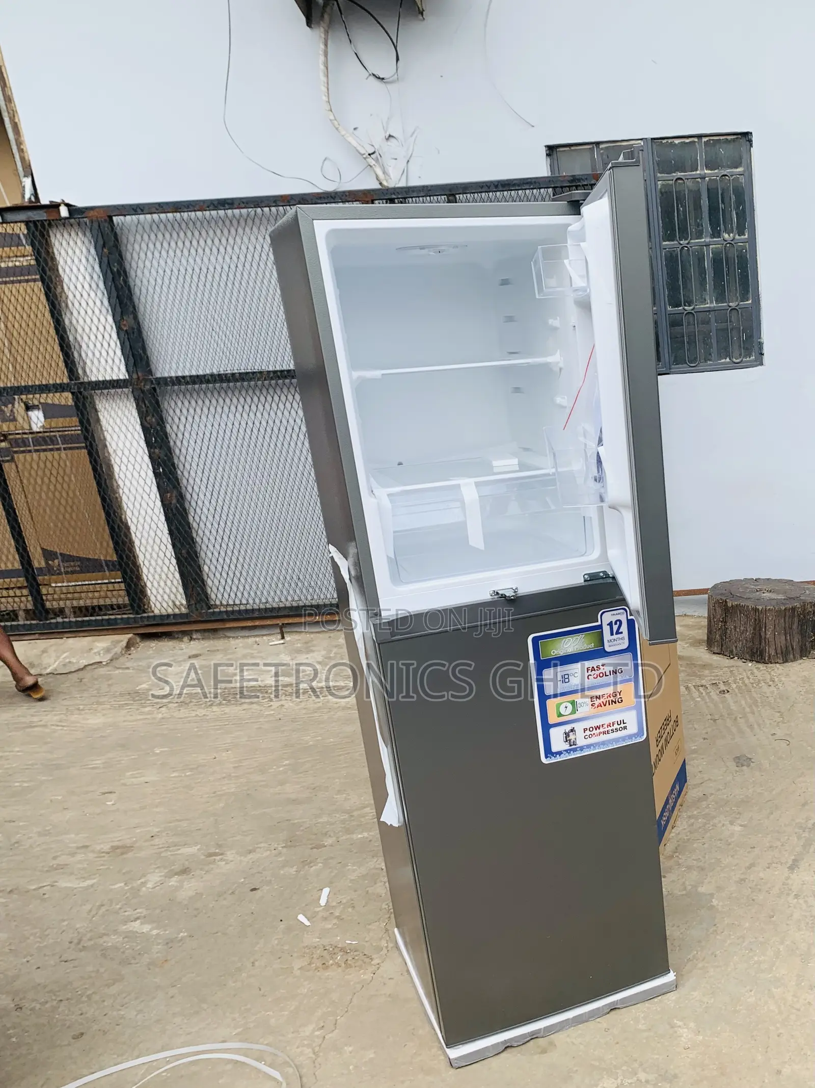 Fabulous Grey Nasco NASD2-29SK 251L Double Door Bottom Freezer