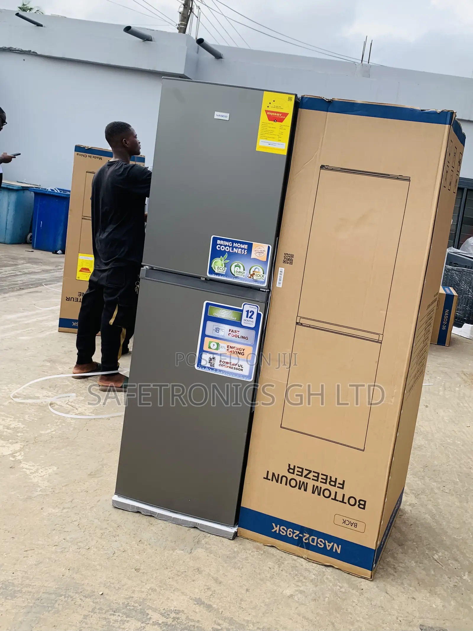 Just Purchase Nasco NASD2-29SK 251L Double Door Bottom Freezer