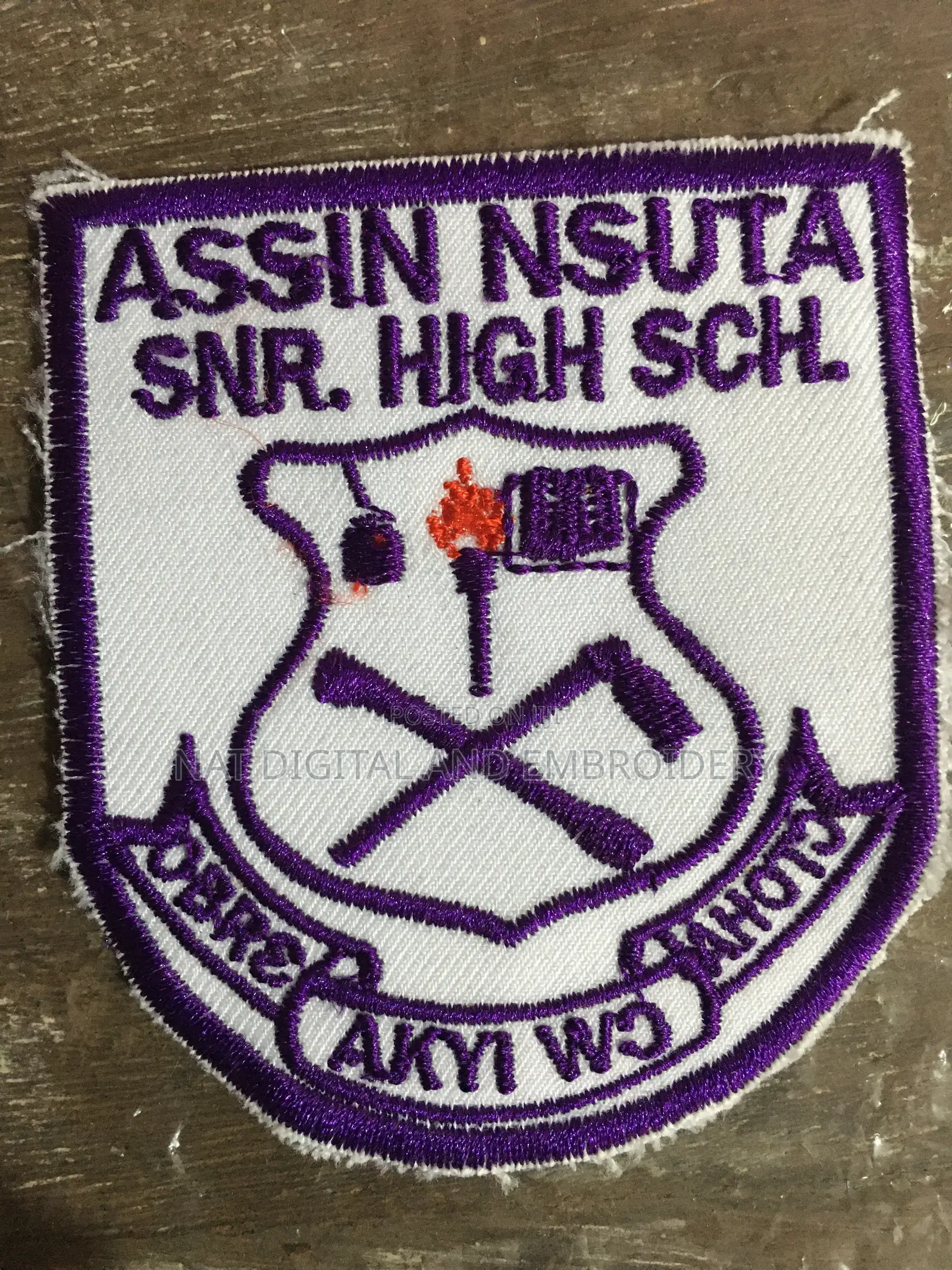 Printing School Crest & Shirts