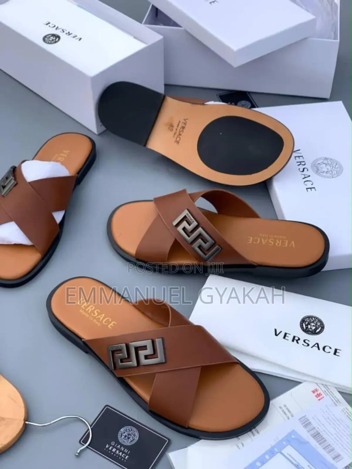 Versace, Hermes, Christians Louboutin Louis Vuitton Slippers