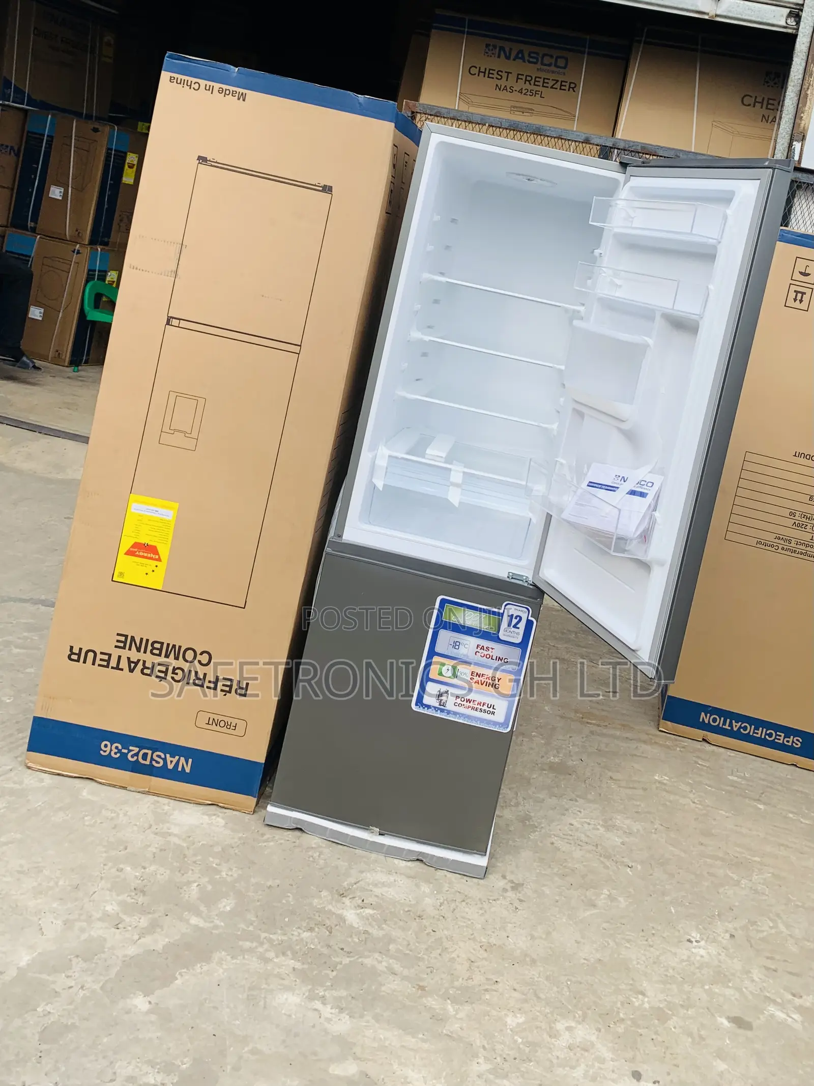 Top Notch Quality Nasco 260L Double Door Fridge – (Nasd2-36)