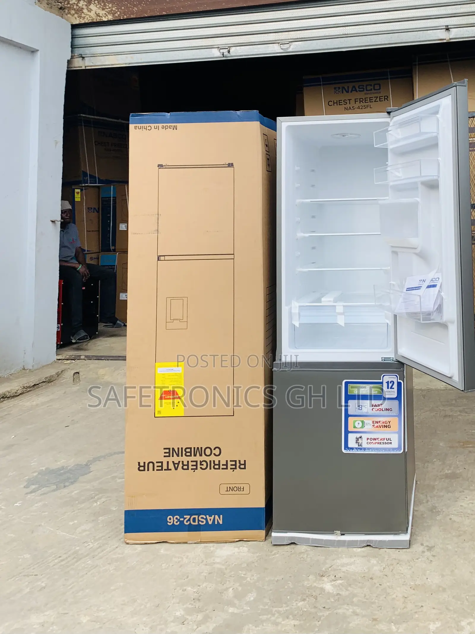 Sleek Reliable Nasco 260L Double Door Fridge – (Nasd2-36)