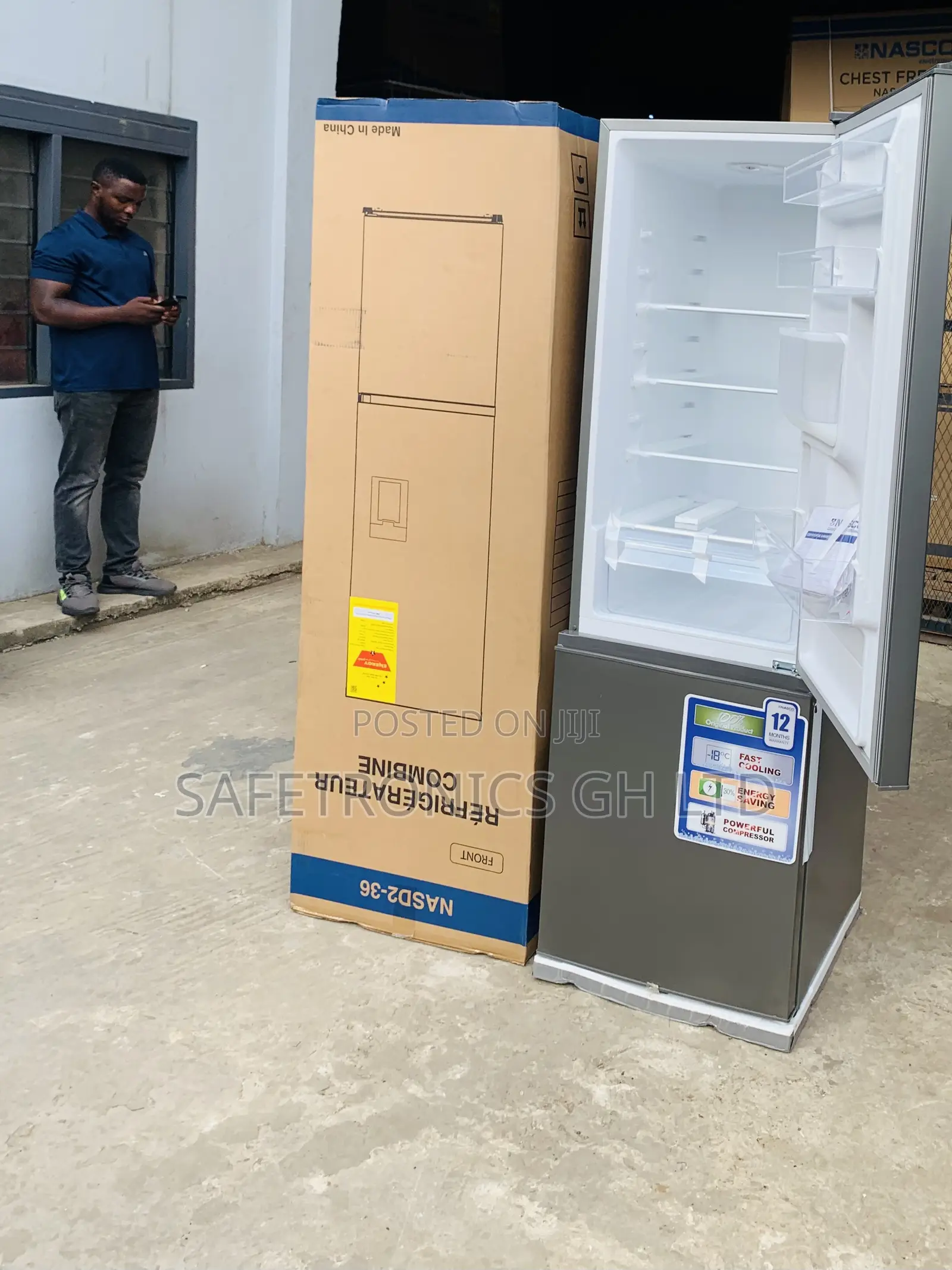 Sleek Reliable Nasco 260L Double Door Fridge – (Nasd2-36)