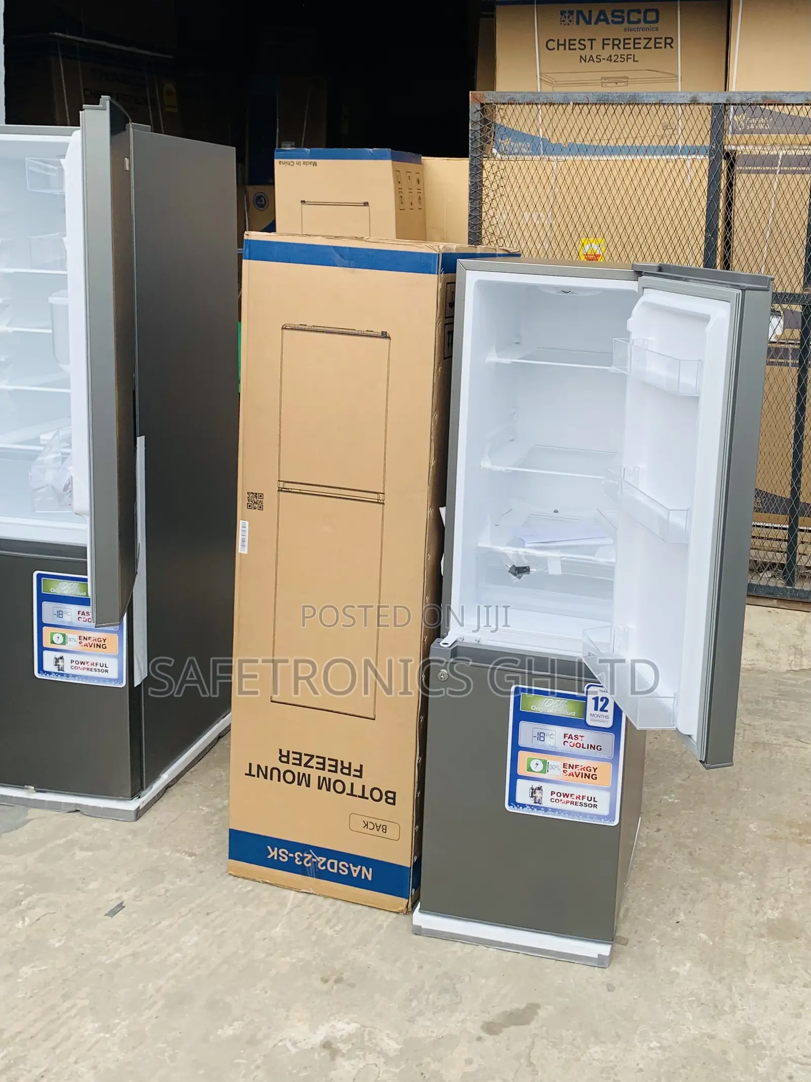 Just Shop Nasco 170 LTRS Bottom Mount Refrigerator (NASD2-23-SK)