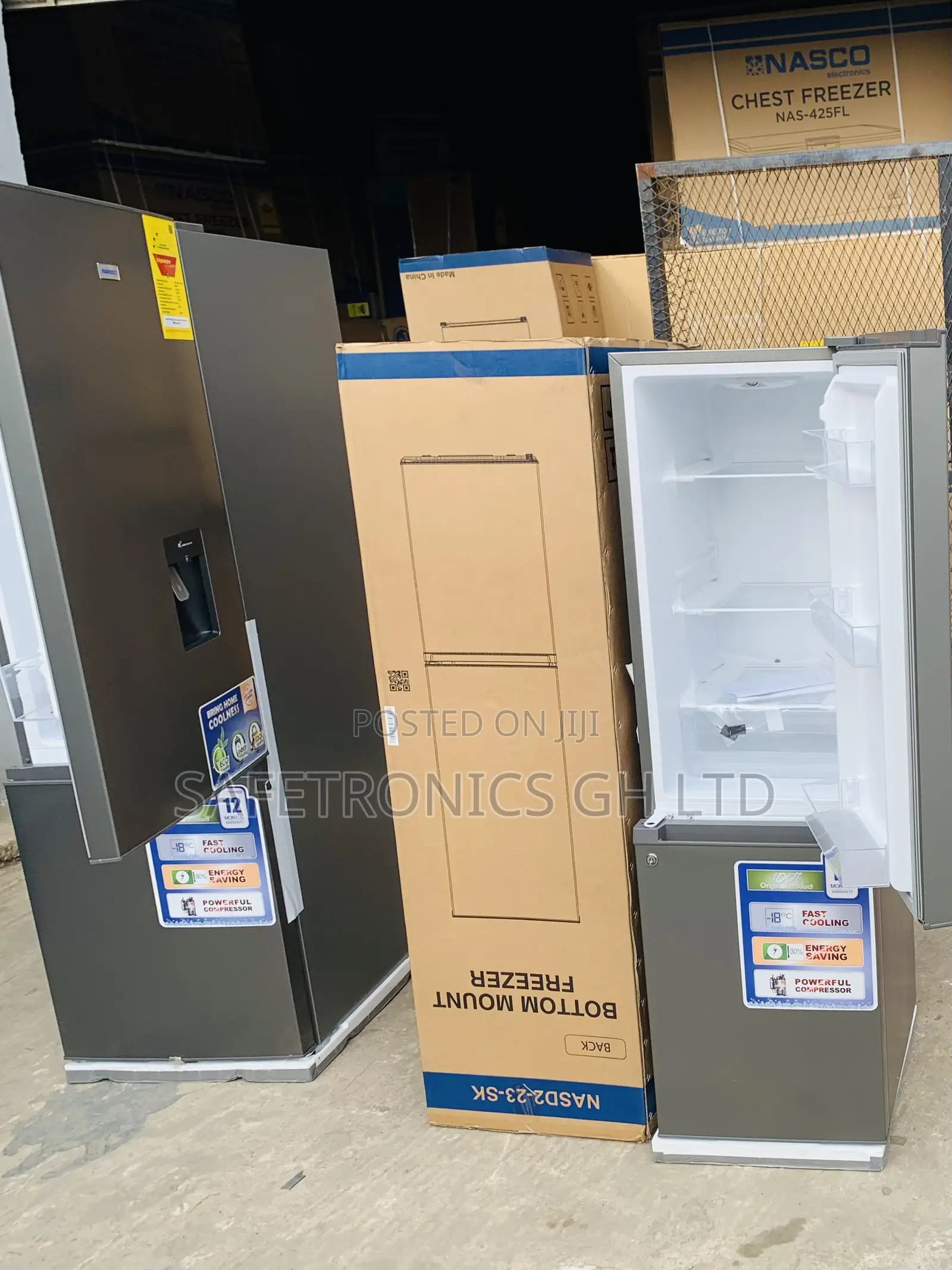 Newest Version Nasco 170 LTRS Bottom Mount Refrigerator (NASD2-23-SK)