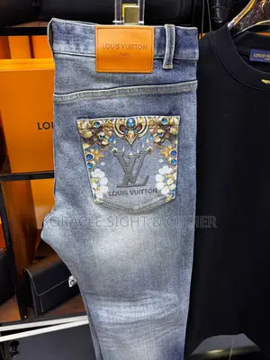 Premium Louis Vuitton 3-Piece Outfit (Shirt, Jeans & Sneakers)