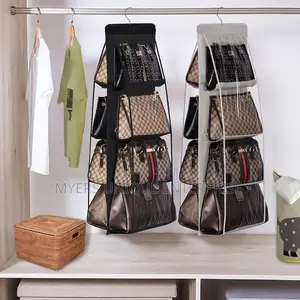 Transparent Hanging Purse Organizer With Hook