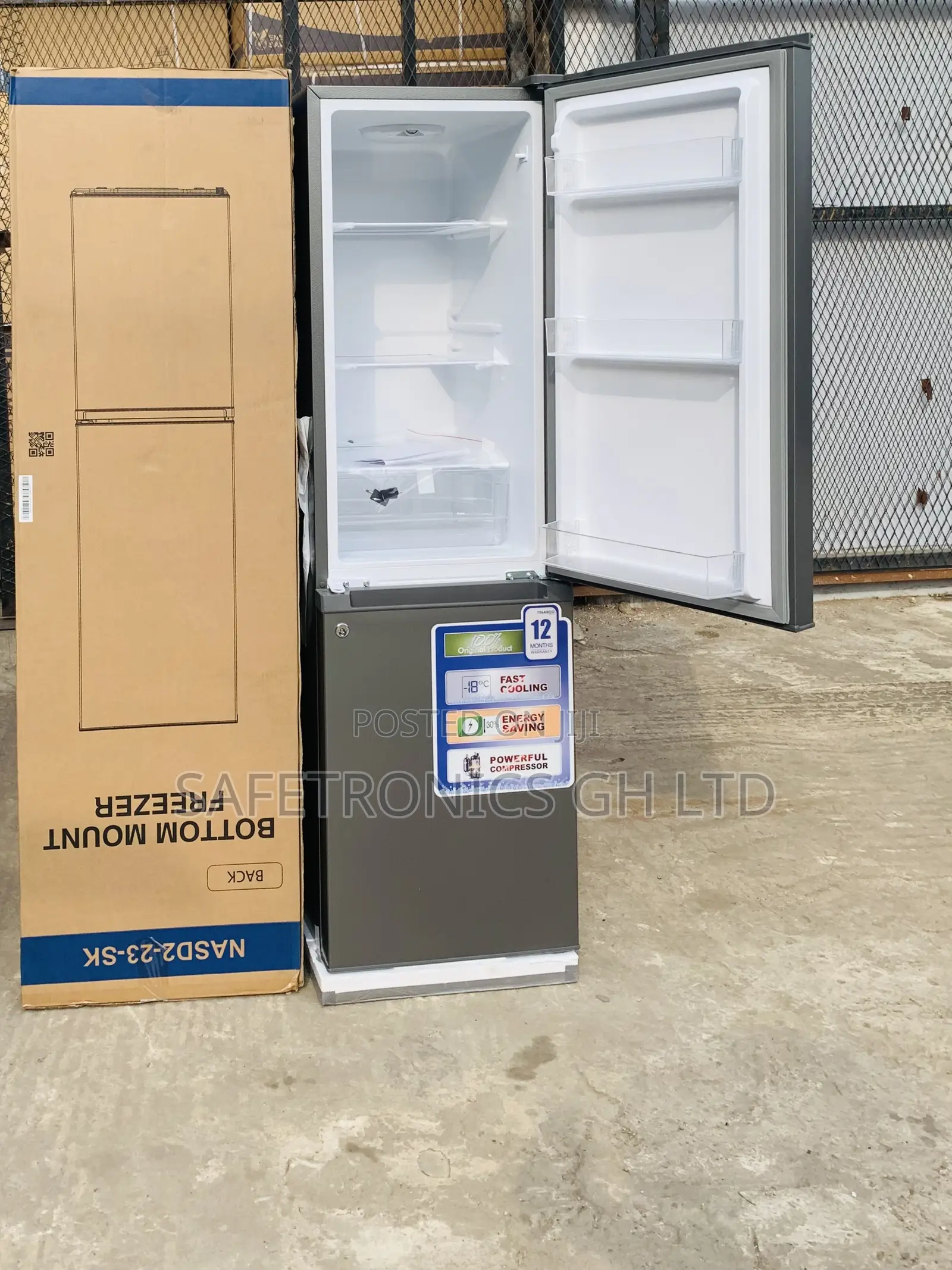 Get Accurate Nasco 170 LTRS Bottom Mount Refrigerator (NASD2-23-SK)