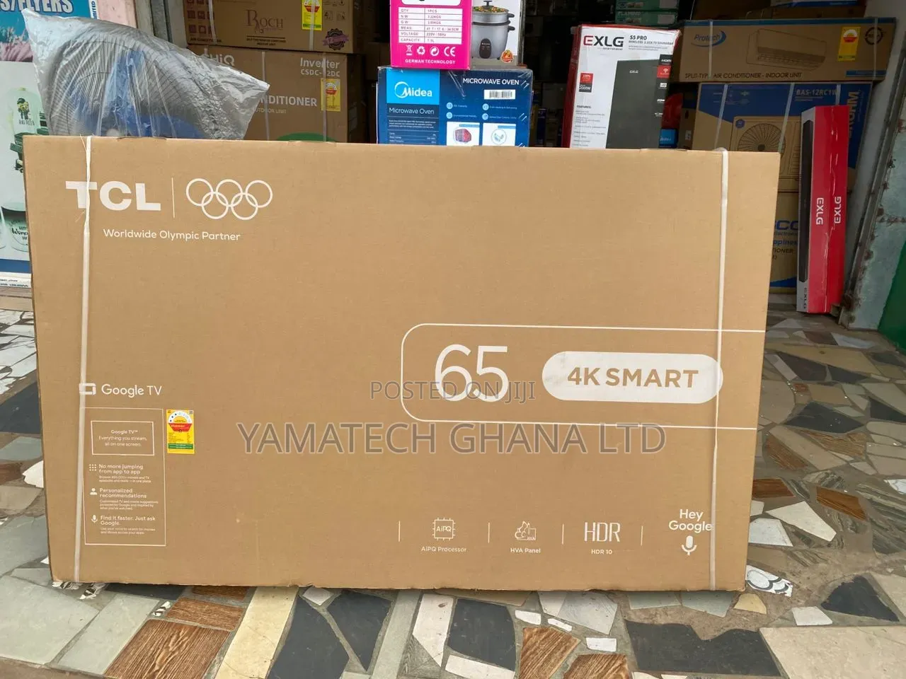 TCL 65" Google Smart Android Uhd + HDR With Voice Remote Control