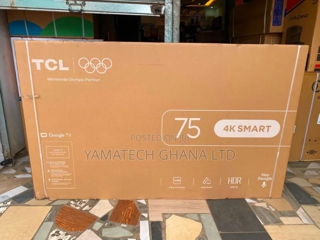 TCL 75inch Google Smart Android 4k TV With Wifi and Bluetooth