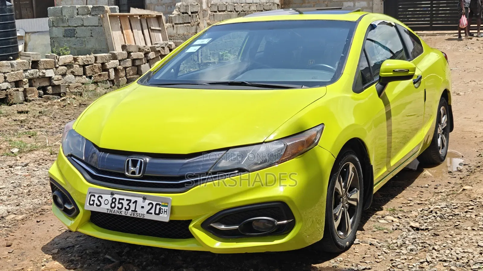 Honda Civic EX 2dr Coupe (1.8L 4cyl CVT) 2014 Yellow