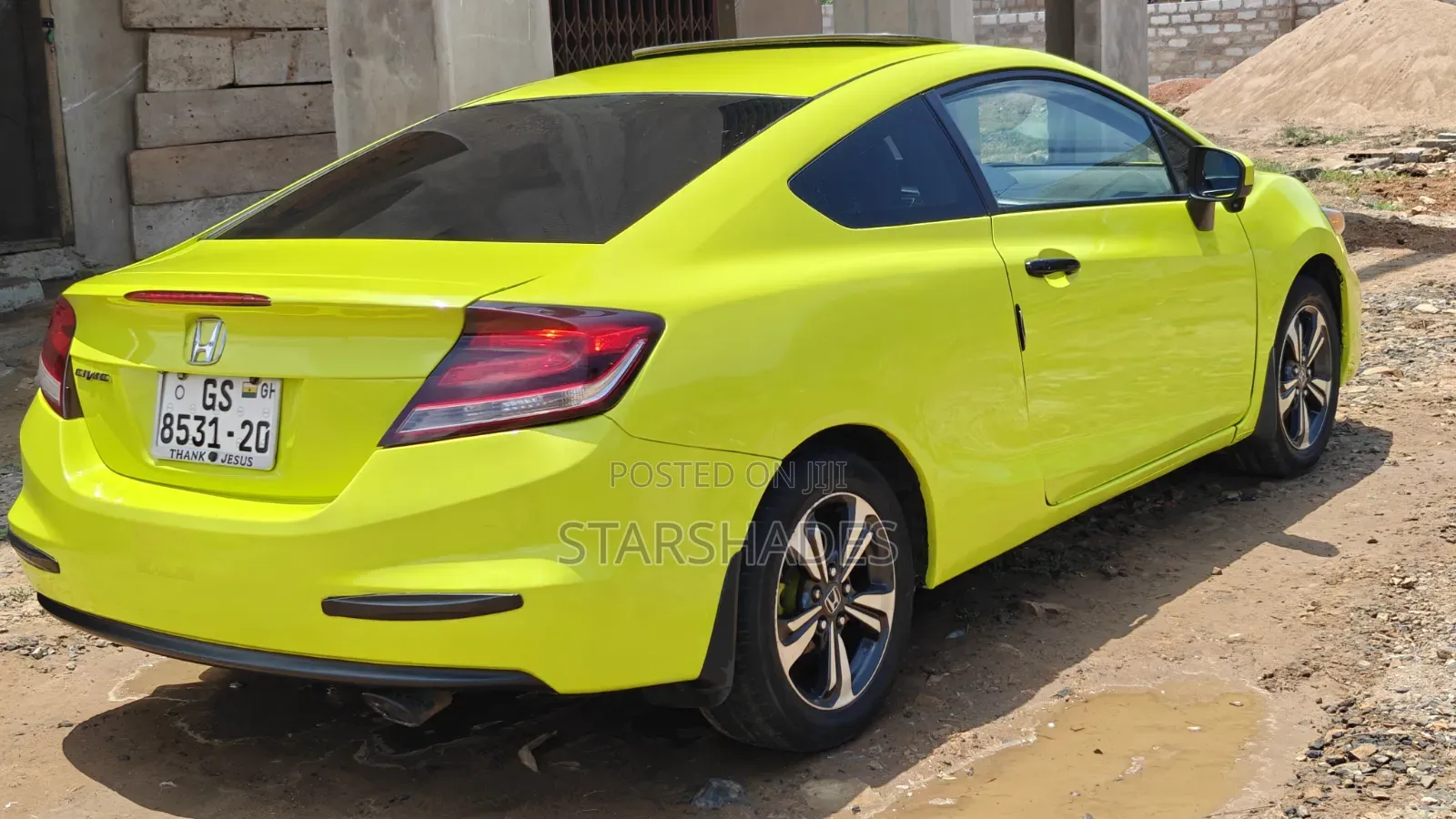 Honda Civic EX 2dr Coupe (1.8L 4cyl CVT) 2014 Yellow