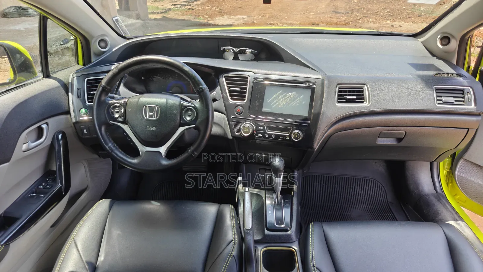 Honda Civic EX 2dr Coupe (1.8L 4cyl CVT) 2014 Yellow