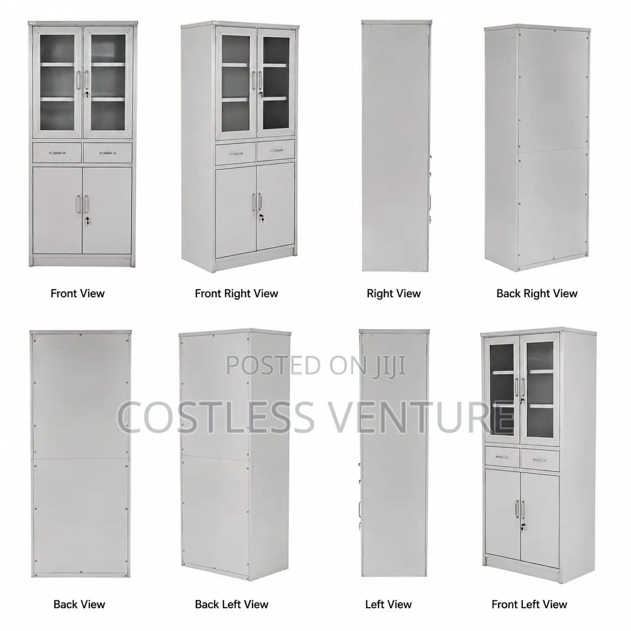 Ingot Stainless Steel 4-Door,2-Drawer Instrument Cabinet