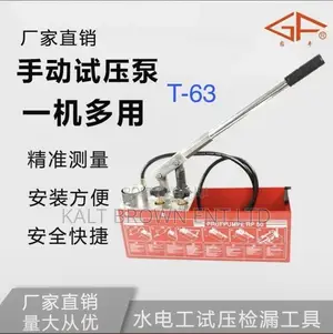 Manual Hydrostatic Pressure Test Pump 50 Bar – GF T-63 Plumbing Bucket