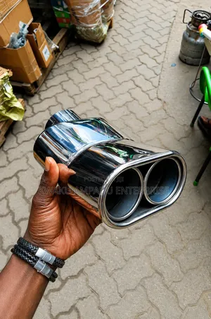 Curved Chrome Exhaust Tip - Stylish &  Sporty