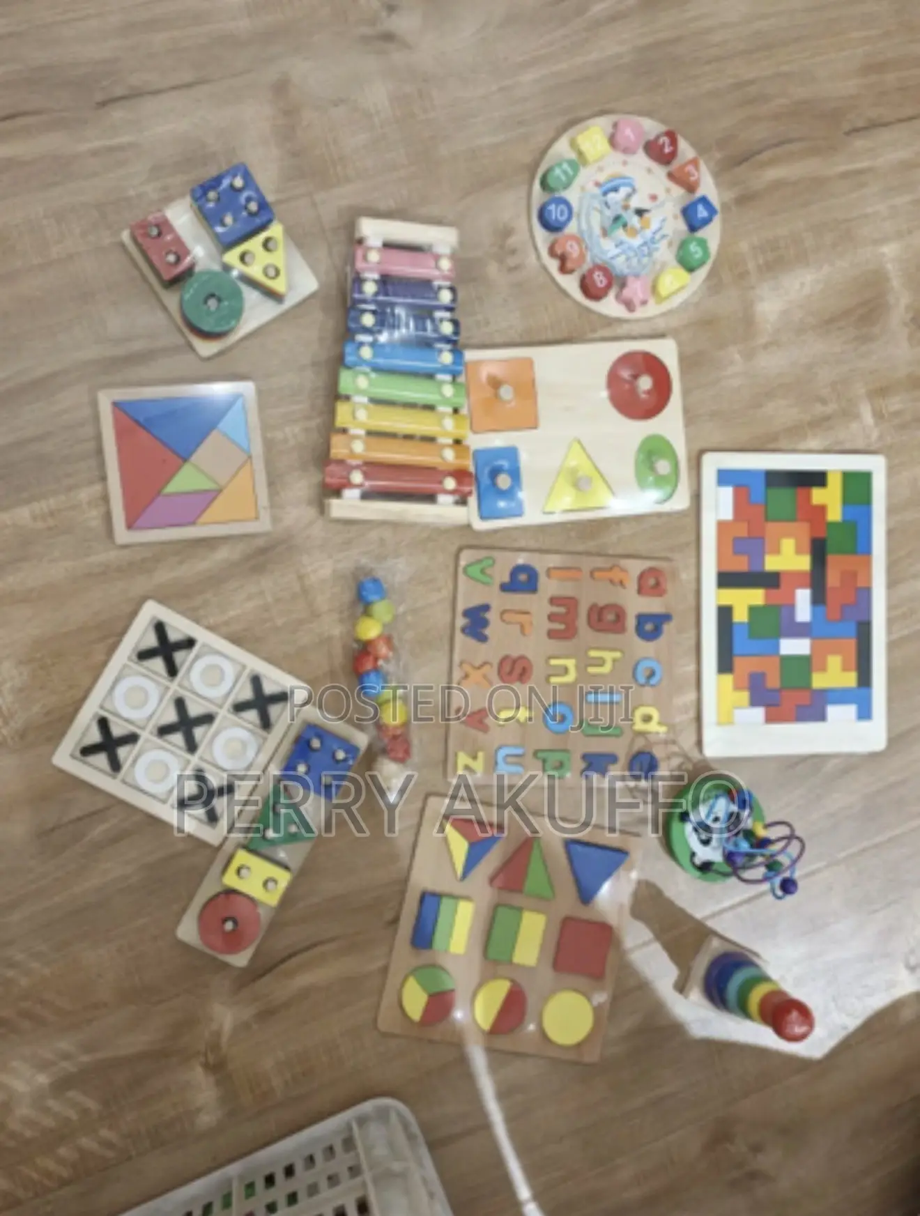 5-6pcs/Set Montessori Wooden Toys for Babies