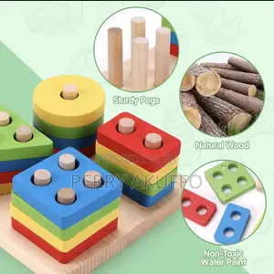 5-6pcs/Set Montessori Wooden Toys for Babies