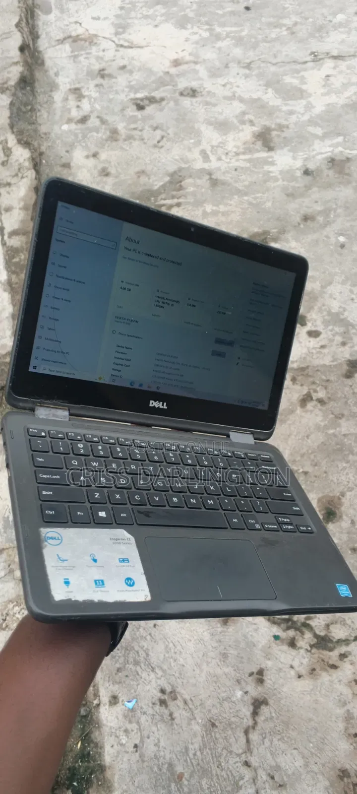 Laptop Dell Inspiron 11 3000 4GB Intel Pentium HDD 256GB
