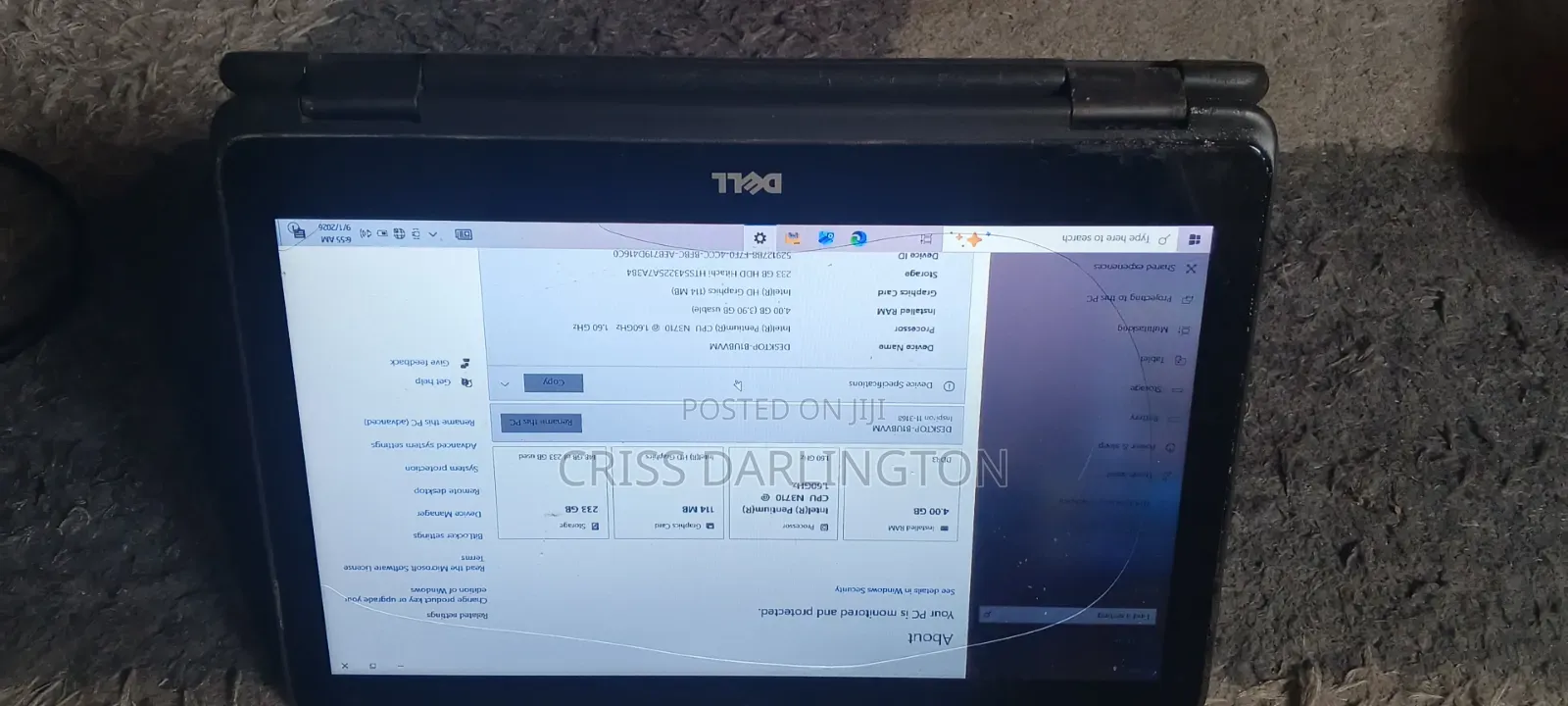Laptop Dell Inspiron 11 3000 4GB Intel Pentium HDD 256GB