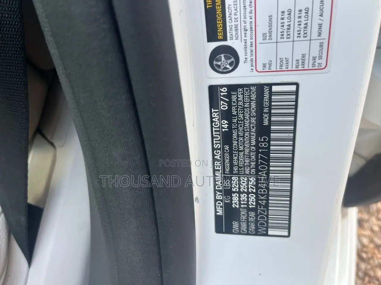 Mercedes-Benz E300 4Matic AWD Sedan (2.0L 4cyl 9A) 2017 White