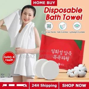 Compressed Disposable Travel Cotton Towel Size 70x140cm