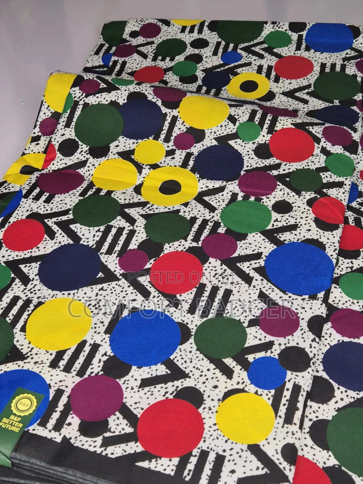 Brightly Coloured Small African Print