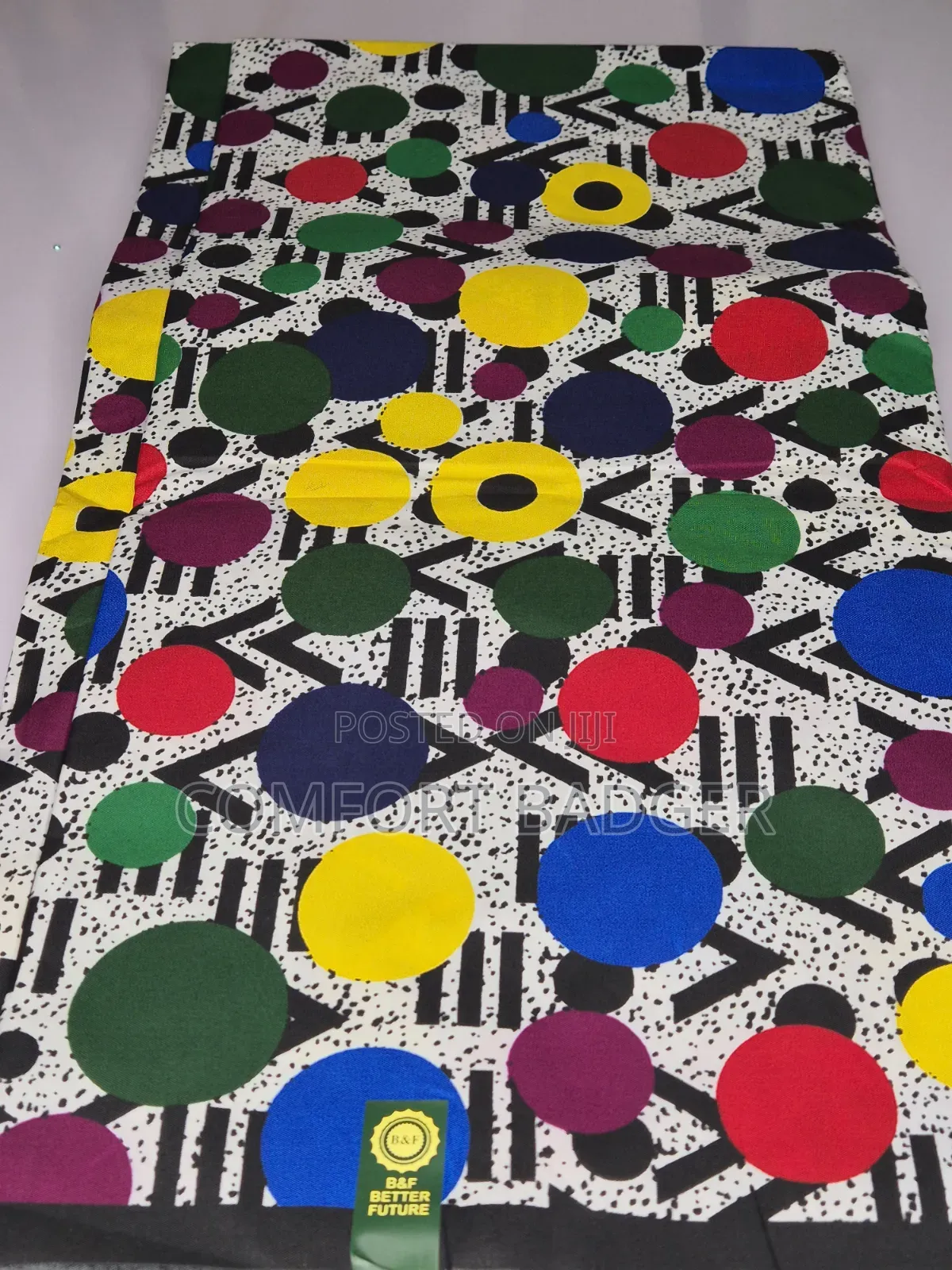 Brightly Coloured Small African Print