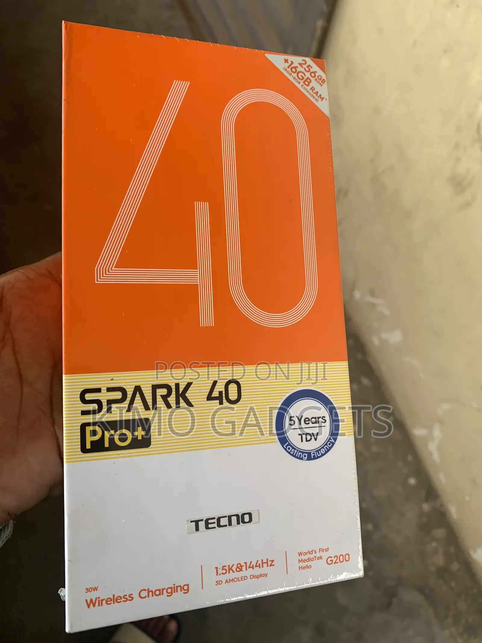 New Tecno Spark 40 Pro+ 256 GB Black