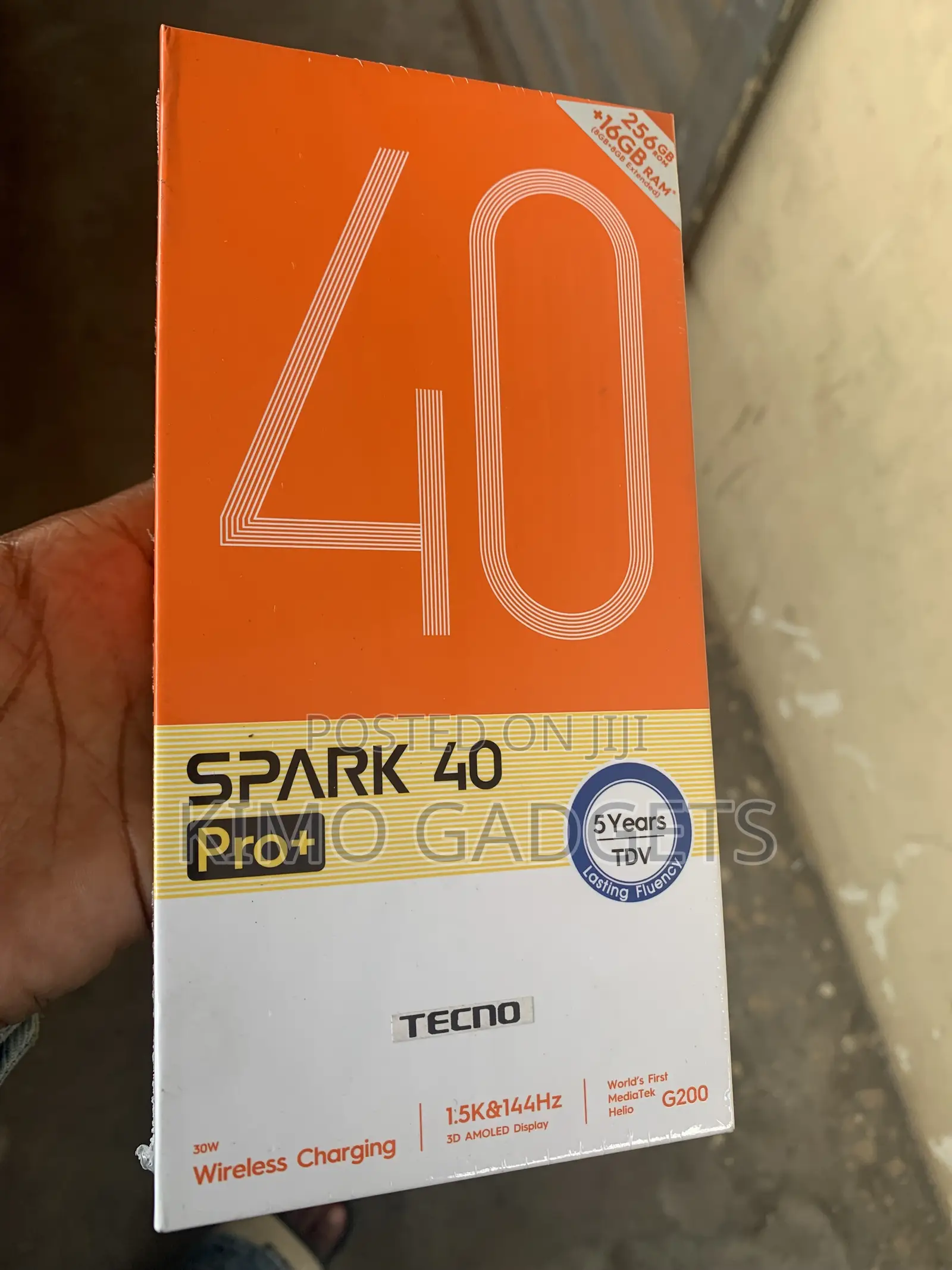 New Tecno Spark 40 Pro+ 256 GB Black