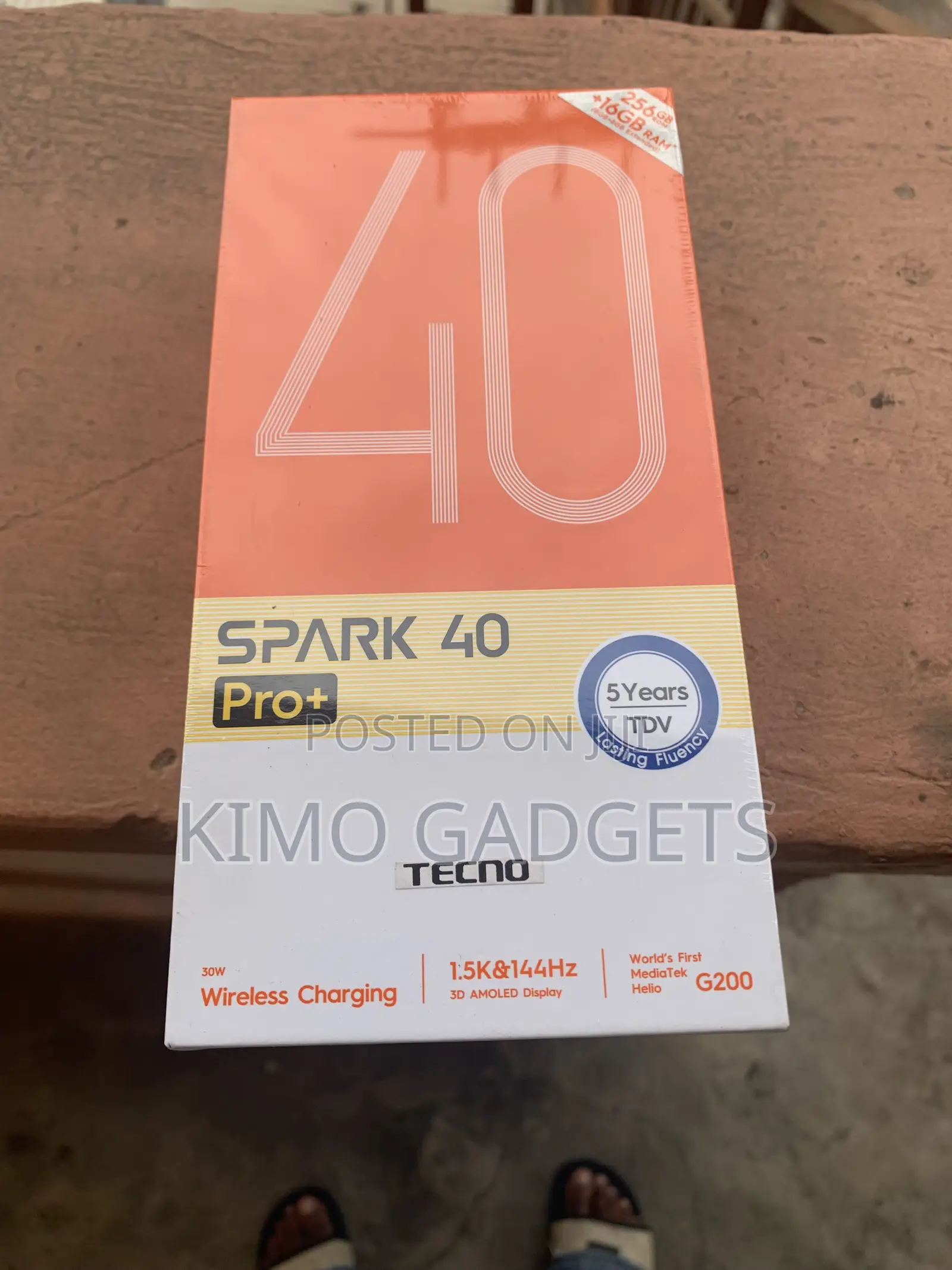 New Tecno Spark 40 Pro+ 256 GB Black