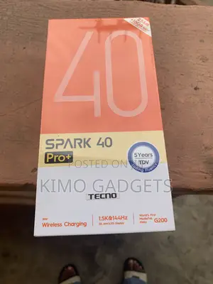 New Tecno Spark 40 Pro+ 256 GB Black