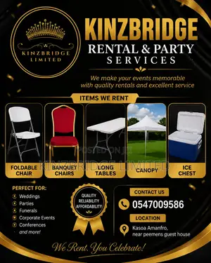 Tables, Canopies, Chairs or Banquet Chairs