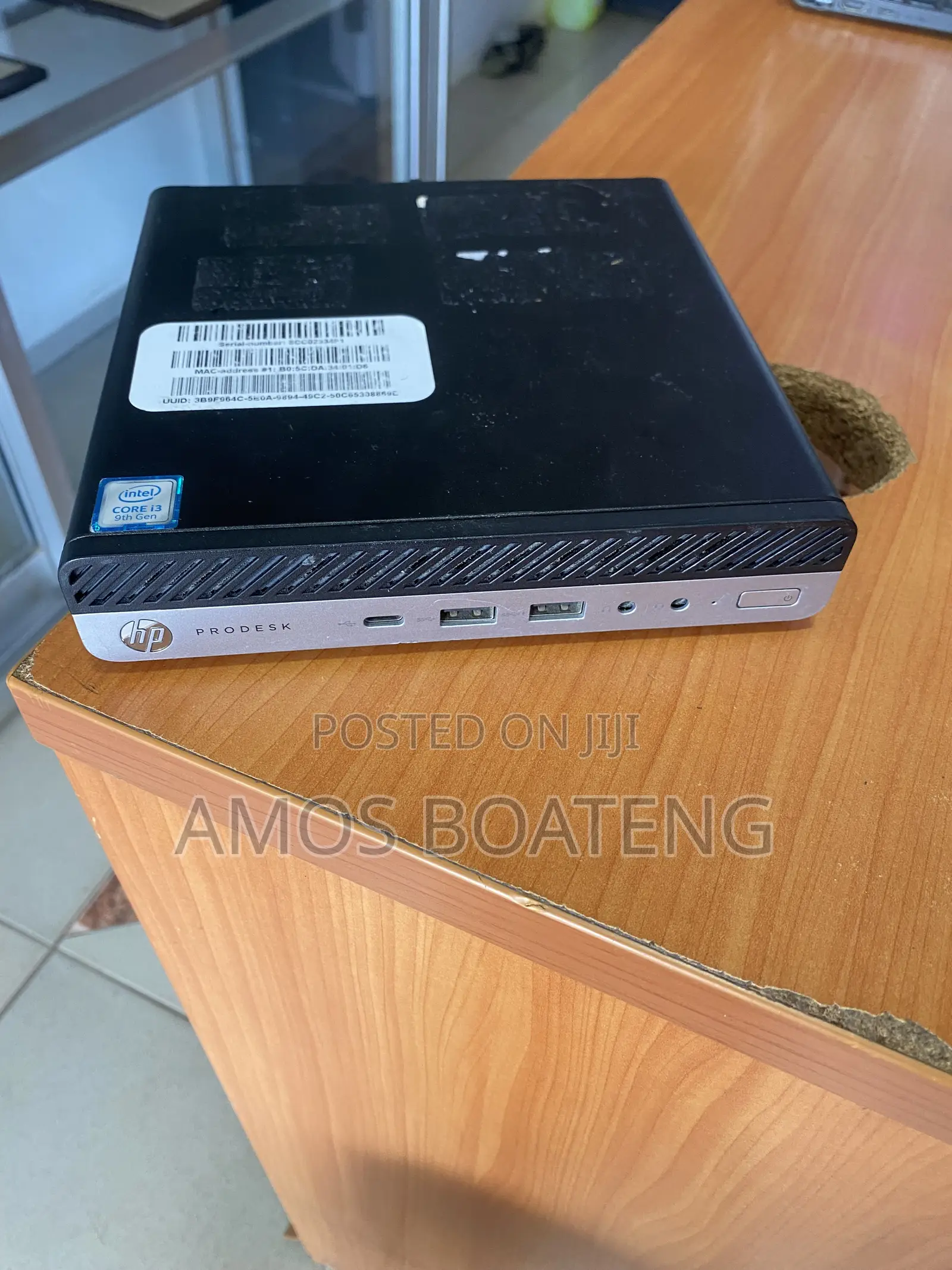 Desktop Computer HP ProDesk 600 G5 8GB Intel Core i3 SSD 256GB