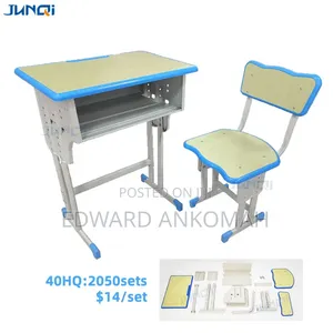 Kids Study Chair and Table (Metal)