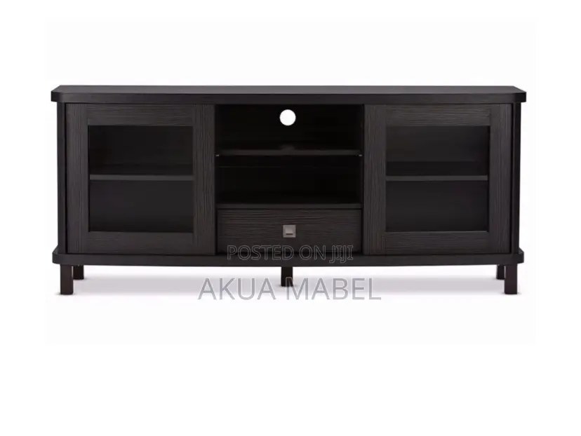 TV Stand/ Cabinet Wood With Sliding Door