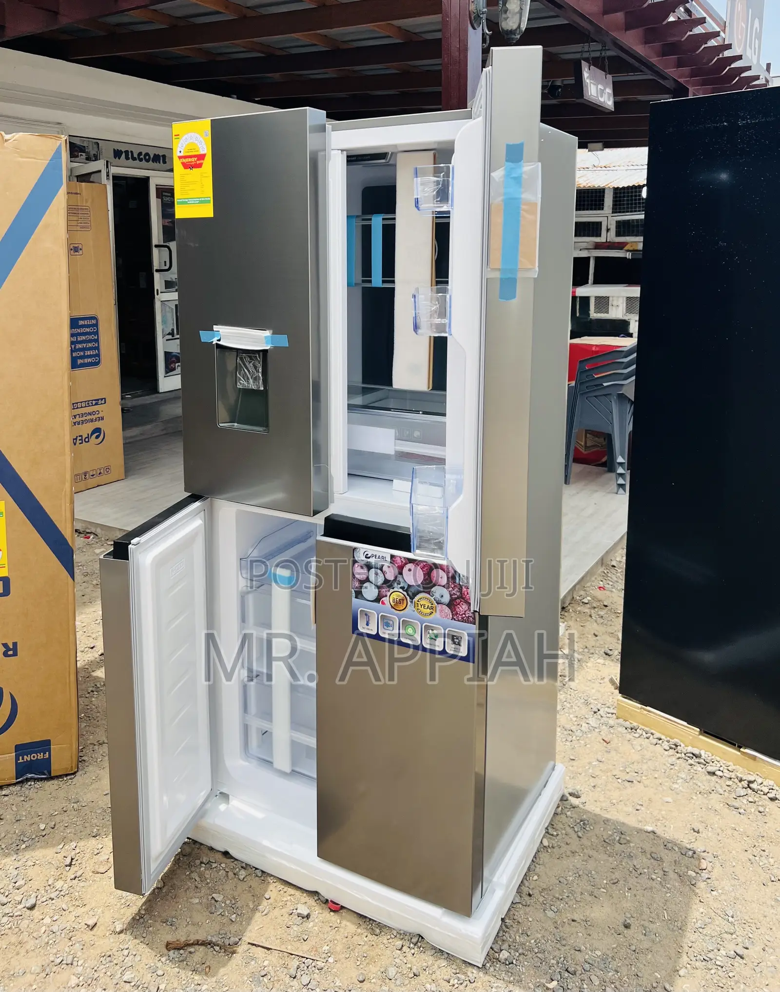 Super Affordable Pearl 4 Door Side by Side Fridge(PF-613mdixwd-1a)