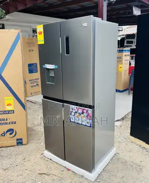 New Pearl PF-613MDIXWD-1A Side by Side 4 Door Fridge(Gray)..