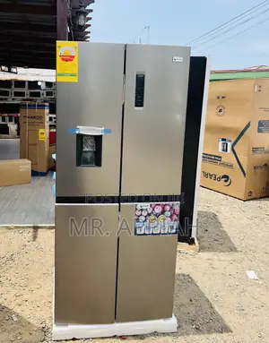 New Pearl PF-613MDIXWD-1A Side by Side 4 Door Fridge(Gray)..