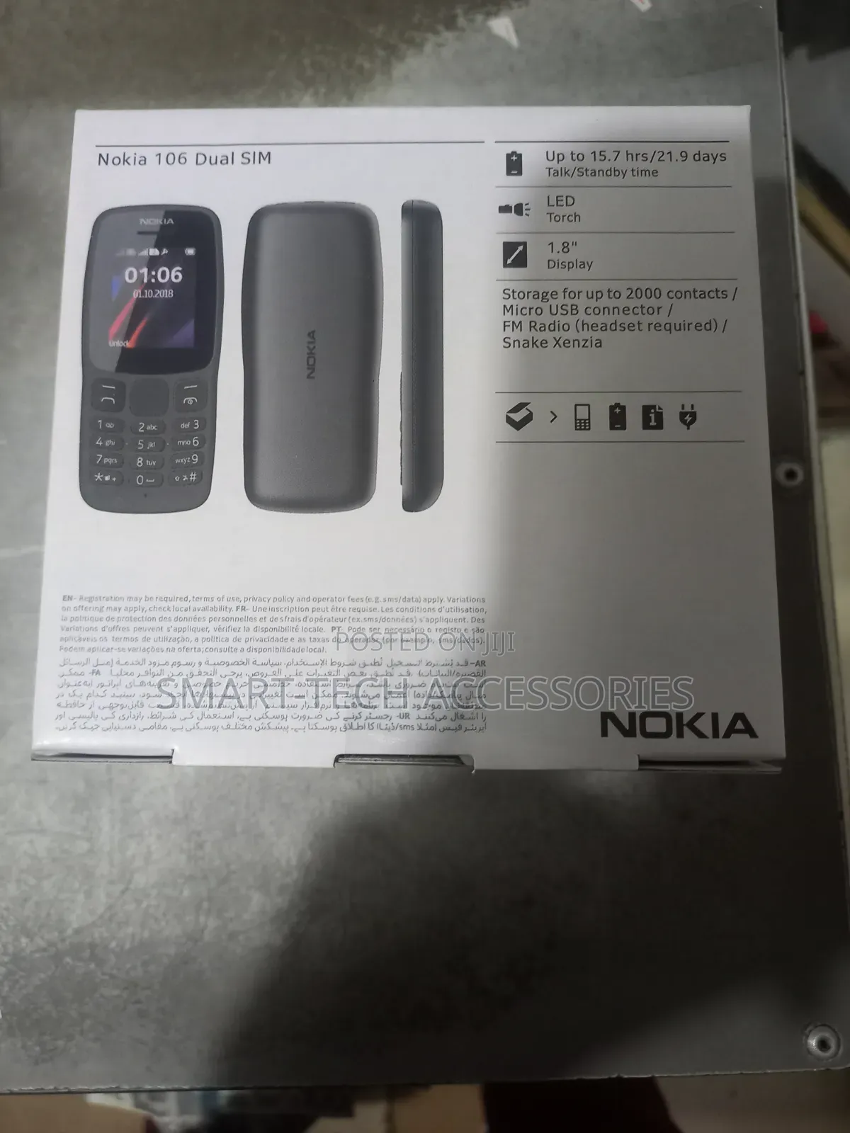 New Nokia 106 Black