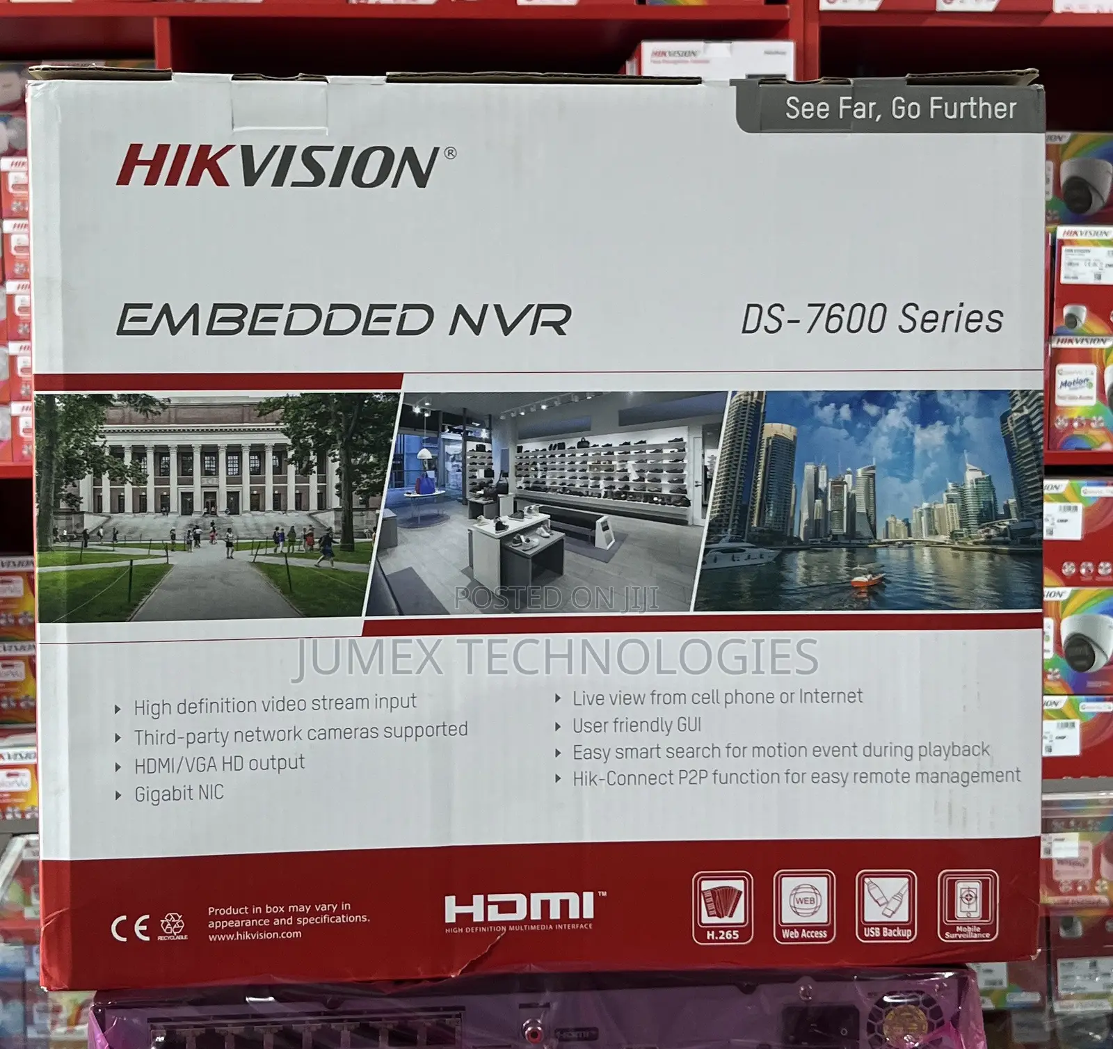 Hikvision 16ch Poe NVR Ds-7616ni-Q2/16p 4k Ds-7600 Series 8mp 2hdd