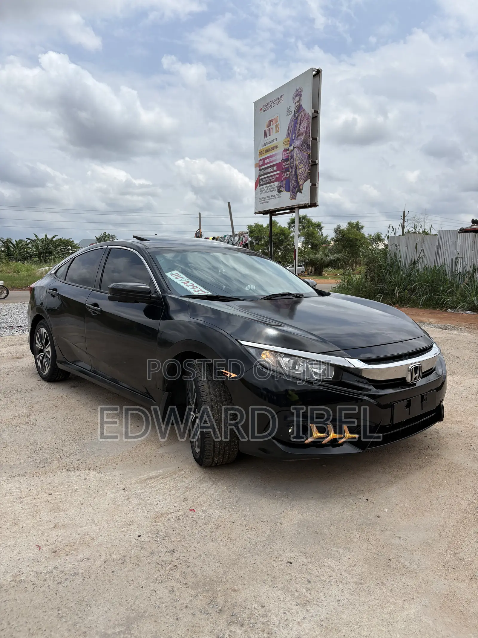 Honda Civic EX-L 4dr Sedan (1.5L 4cyl) 2017 Black