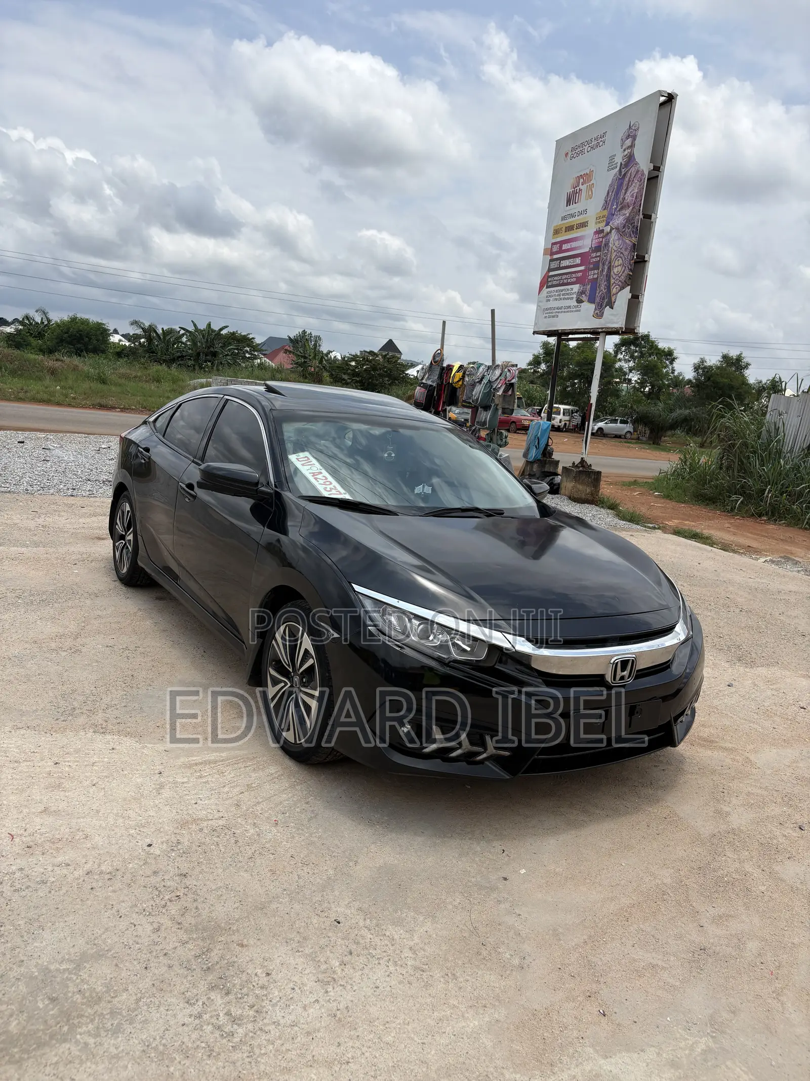 Honda Civic EX-L 4dr Sedan (1.5L 4cyl) 2017 Black