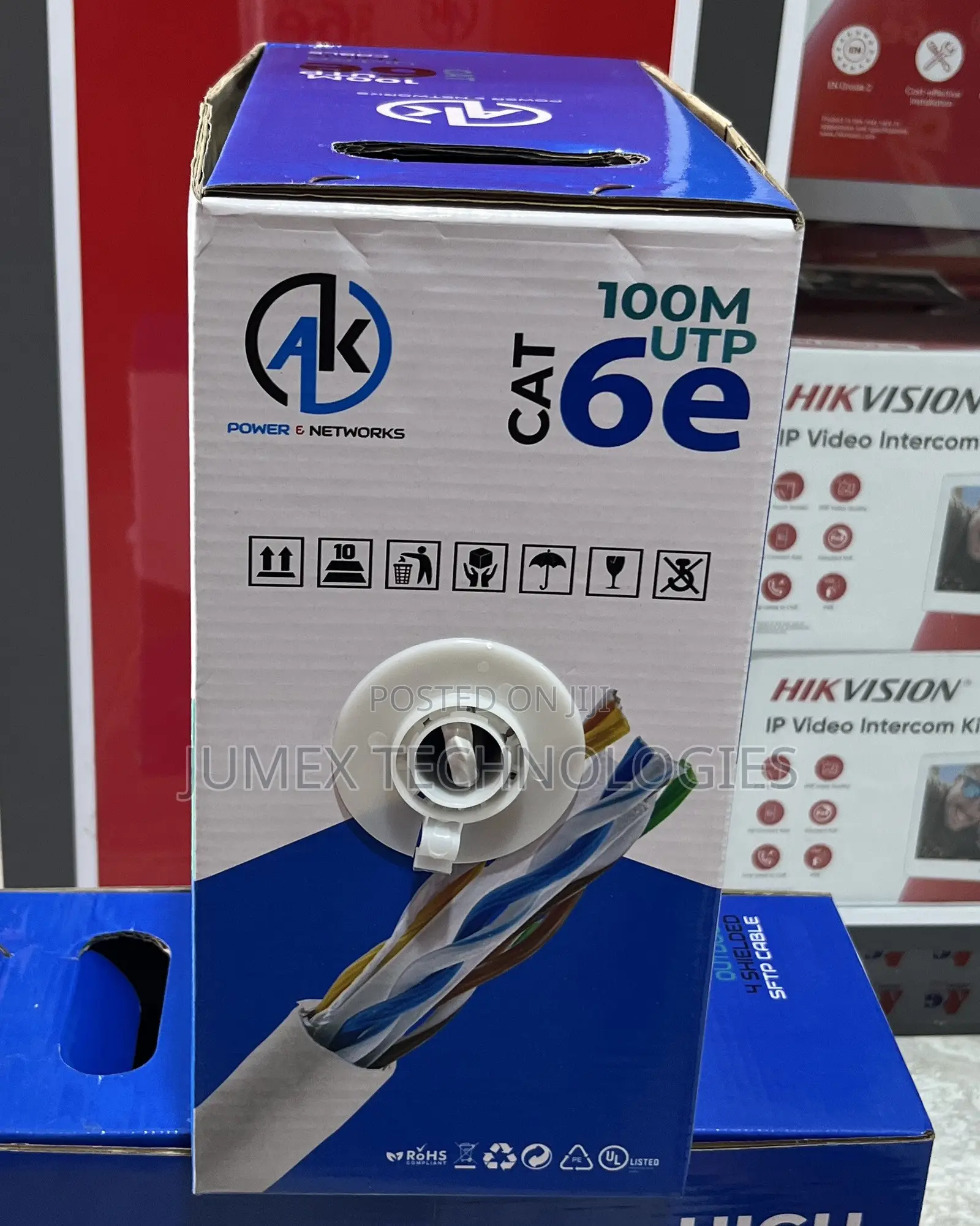 Cat6 100m Cable Utp Ak Powet and Network Ultra High Performance Cable