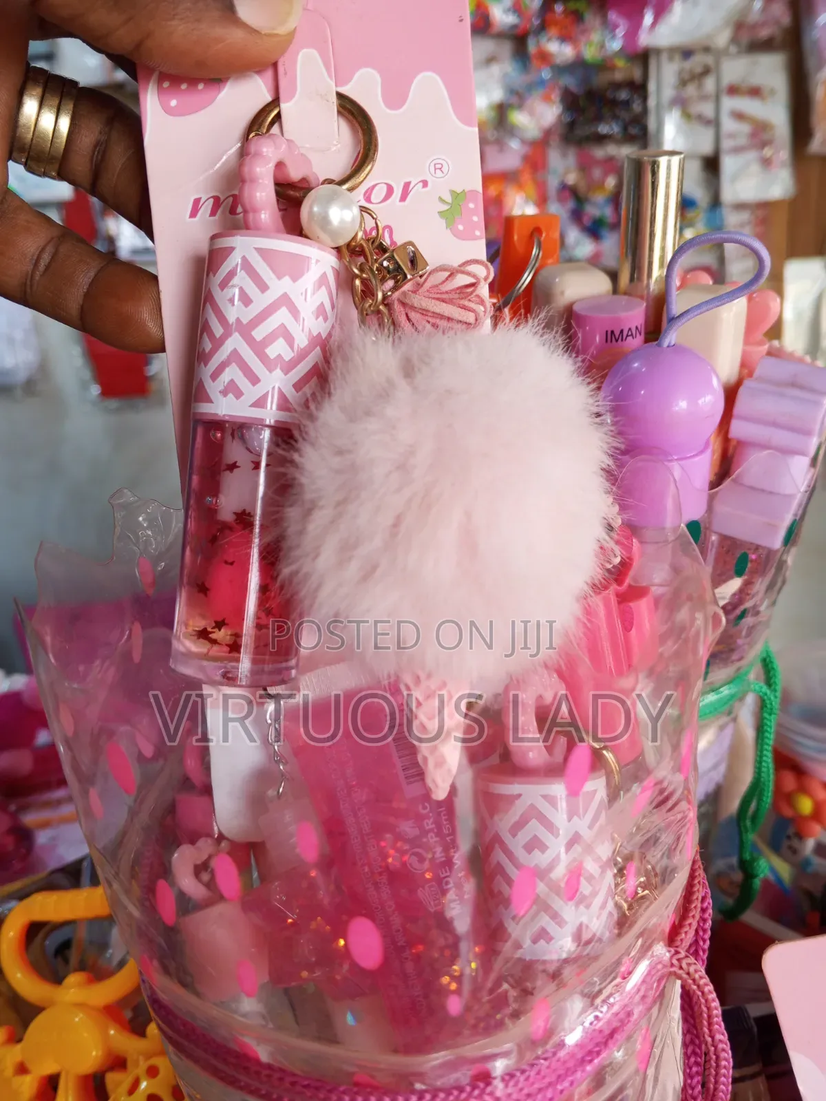 Ladies 3in1 Lip Gloss With Nice Flavours and Holders