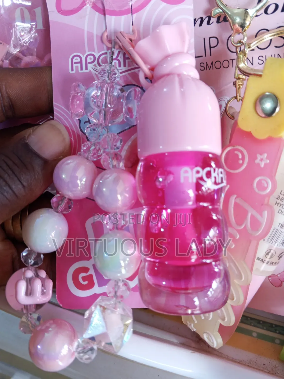 Ladies 3in1 Lip Gloss With Nice Flavours and Holders