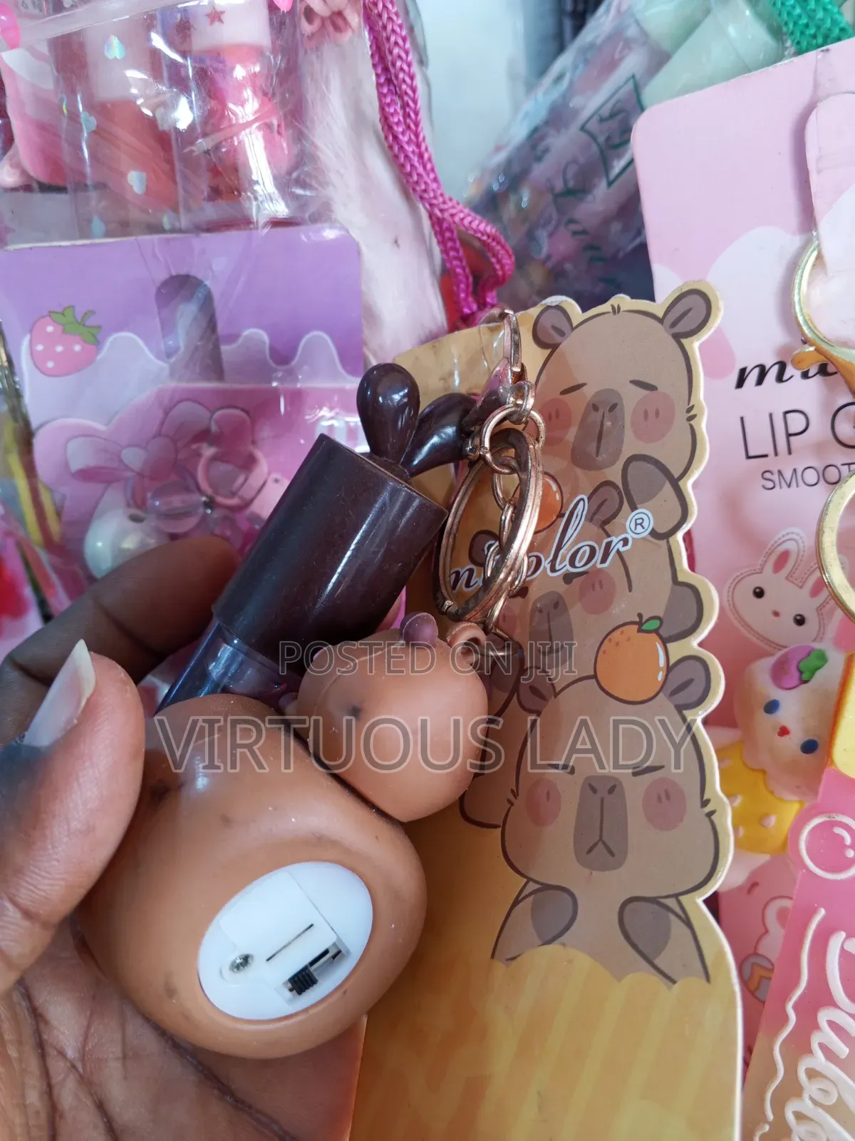 Ladies 3in1 Lip Gloss With Nice Flavours and Holders