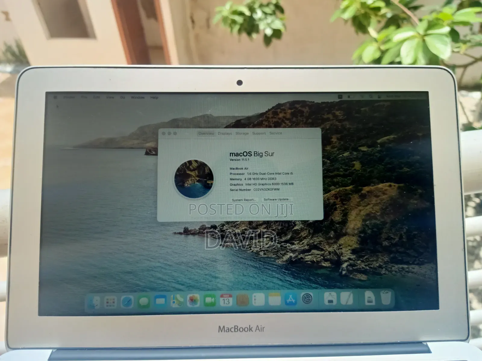 Laptop Apple MacBook Air 4GB Intel Core i5 SSD 128GB