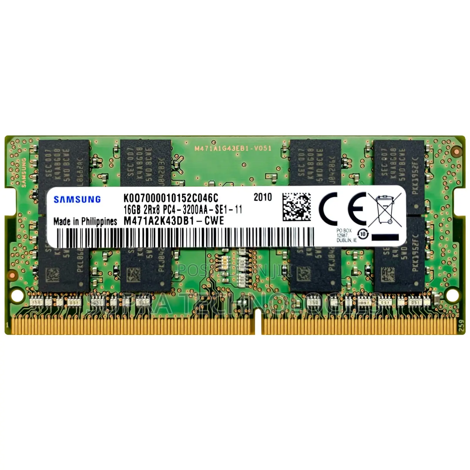 Samsung 16gb Ddr4 3200mhz Sodimm Laptop Ram Pc4-25600